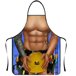 Delantal Divertido con Estampado Digital de Hombre Musculoso y Mujer Sexy, para Limpieza del Hogar, Fiestas, Barbacoa, Diseño Creativo Antiincrustante para Cocinar - Product Image 6