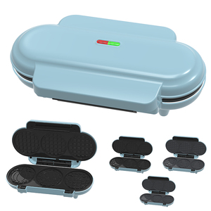 Poignée détachable double interrupteurs marche/arrêt Plaques à revêtement antiadhésif Nettoyage facile Petit déjeuner Maker-<span class=keywords><strong>Appareil</strong></span> ménager électrique - Product Image 3