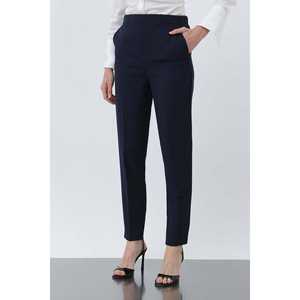 Pantalones de Vestir de Cintura Alta para Mujer, Negros, Antiarrugas, Corte Ajustado para Oficina - Product Image 1