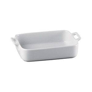 MPS Braising <b>Pan</b> Rectangular Handles Porcelain 14 x 11.3 x 4.7 h cm Catering Supplies Wholesale Restaurant Supplies - Product Image 1