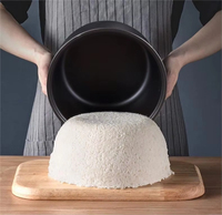 Cuisinière à riz électrique numérique 5L pour la maison, automatique, intelligente, avec écran tactile LCD, multifonction, antiadhésive
