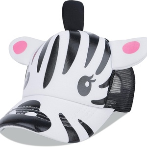 Gorra de Béisbol de Algodón Lisa con Orejas 3D de Animales para Niños y Niñas Pequeños, Gorra Estructurada Ajustable para Bebés - Product Image 5