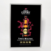 Boîte à lumière LED dynamique Spring Open A1 A2 A3, cadre publicitaire animé en alliage d'aluminium pour une mise à jour rapide des affiches, signalétique commerciale intérieure