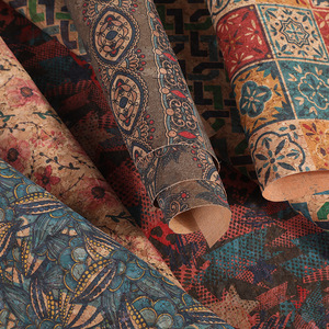 Tessuto in Sughero TC da 0,5 mm Pronto per la Vendita all'Ingrosso, Ecologico, Stampato, con Retro Intrecciato per Decorazione di Sedie, Auto, Borse, Divani e Scarpe - Product Image 1