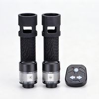Clignotants de scooter IP63 résistants aux éclaboussures, recharge USB-C, poignées en silicone avec télécommande et signal sonore pour indicateurs de sécurité de VTT
