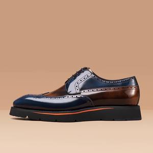 Zapatos de boda para hombre 2026 de diseñador, transpirables, suaves, ligeros, hechos a medida, de oficina, de carrera, con parte superior de cuero genuino y cierre sin cordones. - Product Image 5