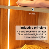 TDL-5019 Smart Home LED Sensor Lights Touch Control Placard intégré avec option de capteur de porte 5V-24VDC Commutateurs inductifs