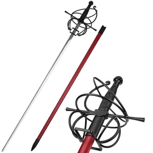 Võ Thuật Cung Cấp Phục Hưng Vũ Khí Xoắn Ốc Màu Đen Quét Hilt Ưa Thích Thanh Kiếm Thanh Kiếm - Product Image 1