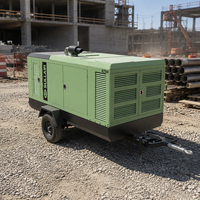 Compresseur d'air rotatif à vis lubrifié portable, Stage III, 18,5-25,5 m³/min, 4-17,2 bars, SULLAIR 660D3RH 780D3XH 825D3H 900D3H