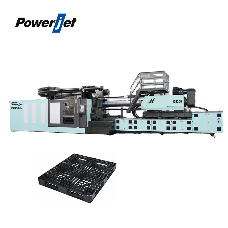 Powerjet grande doppia piastra 2400 ton 2400 t 2400ton macchina di stampaggio per la fabbricazione di plastica stampaggio ad iniezione di plastica pallet