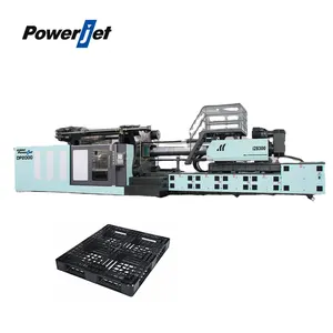 Powerjet Grote Dubbele Glasplaat 2400 Ton 2400 T 2400ton Plastic Injectie Molding Machine Voor Maken Plastic Pallets