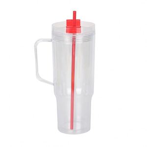 20pack Custom Logo 40oz Snow Globe Double Walled Acrylic Plastic Travel <b>Cups</b> Colored <b>Lids</b> Silicone Plug BPA Free Eco-Friendly - Product Image 2