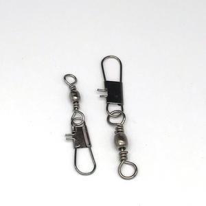 Tengfei Fishing Gear Swivel <b>Snap</b> Hook Stainless Steel Black Small Packaging 201012345678910121416 - Product Image 1