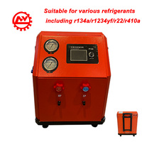 Máquina Portátil de Reciclaje y Recarga de Refrigerantes Múltiples (R12, R134a, R410, R500, R1234yf, R22, R410A, R402a) para Aire Acondicionado