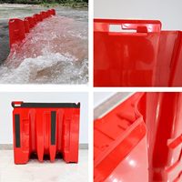 Barrera de Protección Contra Inundaciones en Forma de L, Diseño de Cuchilla Impermeable, Control de Inundaciones, Seguridad Vial