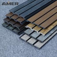 Panneaux muraux décoratifs en plastique rainuré imperméables pour l'intérieur et l'extérieur, fabrication OEM Rongke