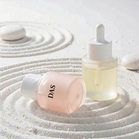 Flacon compte-gouttes en verre givré rose personnalisé avec logo, 15 ml, 50 ml, 100 ml, 20 ml, 30 ml, pour sérum de soin de la peau, emballage pour huile essentielle