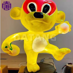 Lámpara de dibujos animados del mono del zodiaco chino para decoración festiva, luz con motivo 3D impermeable IP65 para parques, calles y festivales. - Product Image 2