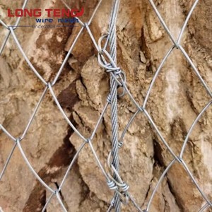 Galfan tráng kẽm cao độ bền kéo cao Chuỗi liên kết lưới cho bảo vệ dốc đồng bằng dệt Kỹ thuật cắt - Product Image 5