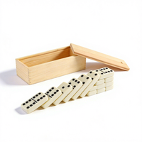 Jeu de dominos professionnel personnalisé double six, jeu de dominos personnalisé avec logo, boîte en plastique de couleur avec logo, fabrication