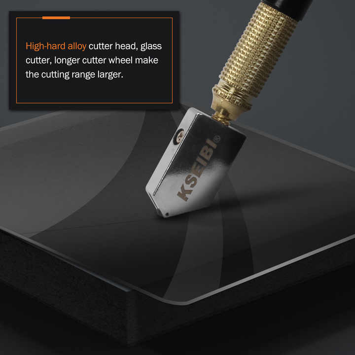 OAIEGSD Glass Cutter, Premium Glass Cutter Tool 2mm-20mm, Pencil Style Oil Feed Carbide Tip, Glass Cutting Tool Set For Mirror/Tiles/Mosaic/Stained Glass With 2 Extra Heads And Screwdriver - View #12