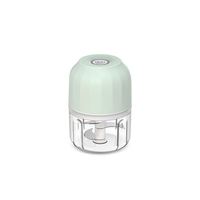 Mini hachoir portable en acier inoxydable avec corps en PP, rechargeable, outil de cuisine électrique alimenté par USB, compatible lave-vaisselle, capacité de 250 ml