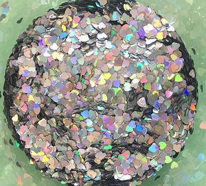 Bulk Holographic Heart <b>Sequins</b> Glitter Custom Multiple Shapes Iridescent Laser Flakes for Nails Makeup Resin Craft Supplies - Product Image 1