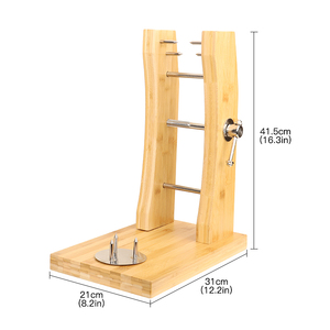 Ustom-Soporte Amon jamonero de bambú, soporte movible de hierro ecológico español - Product Image 6