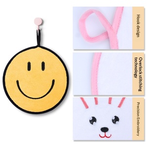 Sous-verres et dessous de plat Jienifu, serviettes de cuisine pour enfants motif lapin de dessin animé, chiffons de nettoyage suspendables - Product Image 3