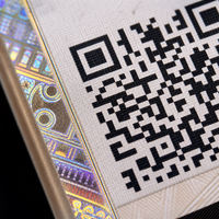 Etiqueta de Seguridad con Código QR Personalizado, Tira Holográfica para Verificar la Autenticidad, Adhesivo Impermeable para Empaques de Cosméticos