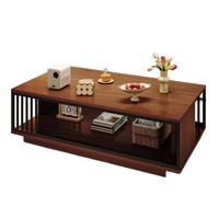 Table basse de rangement transfrontalière très vendue pour salon, usage domestique, petit appartement, nouvelle collection 2026, plateau en MDF, utilisation multi-pièces, style simple et moderne