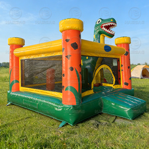 Castillo Inflable con Temática de Dinosaurio T-Rex Gigante, Perfecto para Fiestas en el Patio Trasero, Eventos y Negocios de Alquiler - Product Image 4