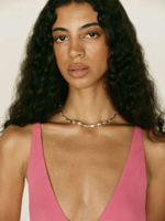 Robe longue rose pour femme, col halter, décolleté plongeant, ourlet asymétrique, décontractée, élégante, tissée, imprimé numérique, été