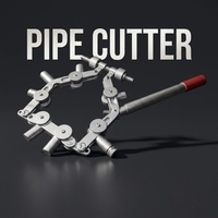 Coupe-tuyaux manuel industriel robuste en aluminium pour tuyaux HDPE PE PPR PVC |   Outil de coupe de tuyaux à cliquet pour les projets de plomberie d'alimentation en eau