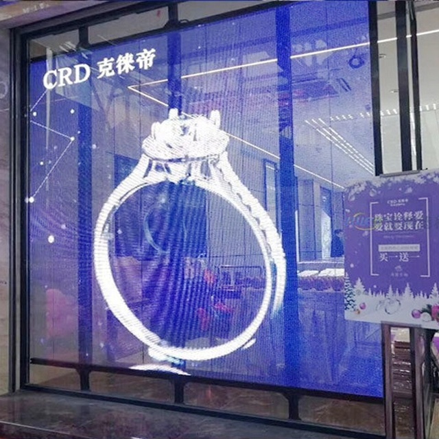 Bems/benshi Led Display Transparent Led Curtain Led Display Rollable Led Display Led Screen Transparent Glass Led Display