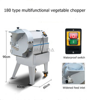 110V 220V Automatische Aardappel Dicer Uiensnijder Wortel Dobbelsteen Machine Fruit Groente Hakselkool Snippersnijmachine Snijmachine