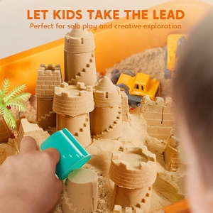 Juguete Educativo Creativo Certificado EN71, Arena Sensorial Moldeable, Arena de Juego Súper Suave, Kit de Arte con Arena para Niños con Camión de Juguete - Product Image 2