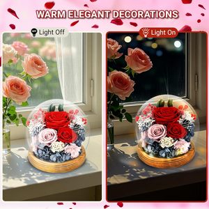 Ramo de Rosas Eternas Preservadas, Caja de Regalo con Flores Reales para el Día de la Madre, San Valentín, Cumpleaños, Aniversario, Decoración - Product Image 4