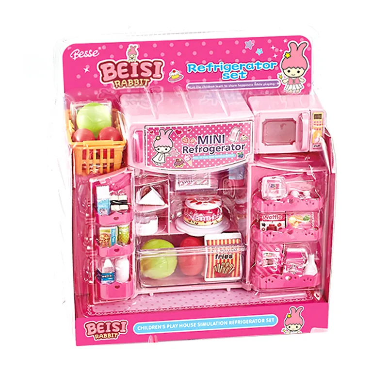 Casa de mini aparelhos geladeira brinquedos criança brinquedos de cozinha play set