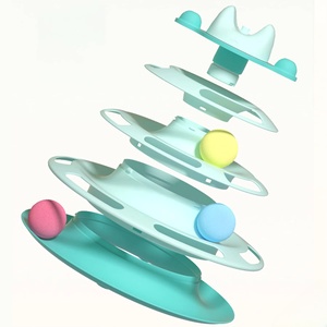 Giocattolo di plastica per gatti in lattice ecologico per divertimento orbitale solletico con bastone per spazio e movimento interattivo per animali domestici - Product Image 6