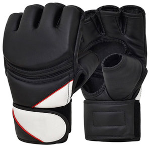 Guantes de MMA Duraderos con Cierre Ajustable de Gancho y Bucle, Cuero Genuino, Ligeros, Equipo de Entrenamiento de Boxeo, Guantes de MMA - Product Image 1