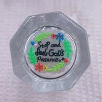 Nouvelles Perles en Silicone Rondes à Motifs de Petites Fleurs et Lettres, Vente en Gros d'Usine en Stock