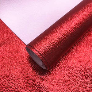 Metal Lichi Faux Leather PU Leather para bolsos Fundas de teléfono Tela DIY Acabado elástico para muebles Zapatos decorativos Tapicería - Product Image 6