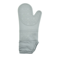 Gants de cuisine en silicone isolés, résistants aux micro-ondes et aux hautes températures, épaissis, personnalisés pour barbecue, style européen-américain