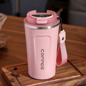304 Stainless Steel <b>Insulated</b> <b>Cup</b> with Intelligent Temperature Display, High Appearance Quality, Portable Water <b>Cup</b> for Vehicles - Product Image 2