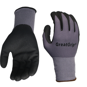 Guantes de Seguridad de Trabajo de Nitrilo con Recubrimiento de Nailon y Spandex de Calibre 15, Acabado Arenoso, Buena Flexibilidad - Product Image 2