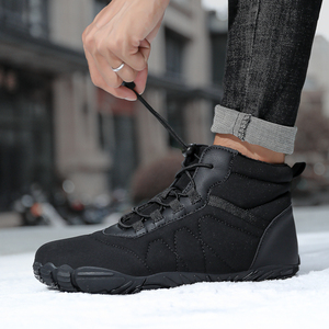 Bottes de neige personnalisables antidérapantes et imperméables pour homme et <span class=keywords><strong>femme</strong></span>, avec semelle intermédiaire en peluche et doublure en coton, chaussures de voyage pieds nus pour la randonnée - Product Image 3