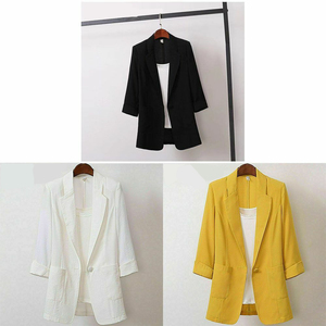 Abrigo de trabajo formal de <span class=keywords><strong>talla</strong></span> <span class=keywords><strong>grande</strong></span> para mujer de alta calidad, <span class=keywords><strong>chaqueta</strong></span> informal de negocios, <span class=keywords><strong>Chaqueta</strong></span> de <span class=keywords><strong>traje</strong></span> brillante - Product Image 2