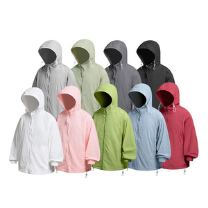 Summer Thin Outdoor Cooling <b>UV</b> Protection UPF50+ Loose Fishing Sun Protection Jacket Men's Custom Made - Product Image 4