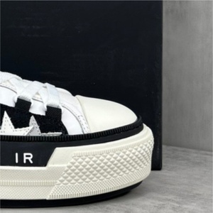 <b>Top</b>-quality fashionable sports shoes with classic black and white color scheme and star patterns - <b>walking</b> shoes made of canvas - Product Image 2